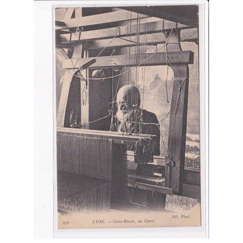 LYON: croix-rousse, un canut - très bon état