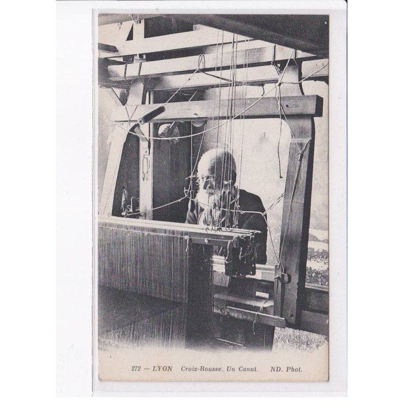 LYON: croix-rousse, un canut - très bon état