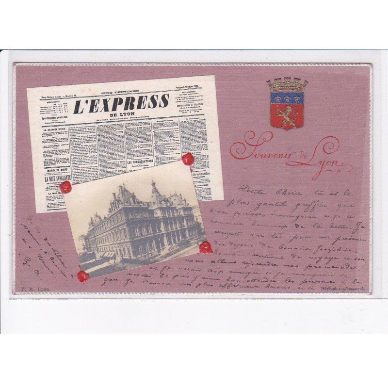 LYON: l'express, souvenir de lyon - très bon état