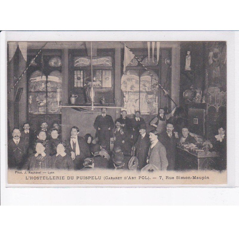 LYON: l'hostellerie du puispelu, cabaret d'art pol - état