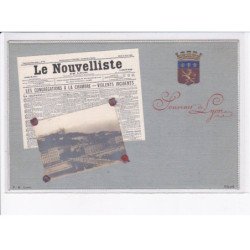 LYON: le nouvelliste, la congrégation à la chambre, violent incidents, souvenir de lyon - très bon état