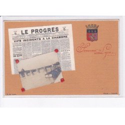 LYON: le progrès, vifs incidents à la chambre - très bon état