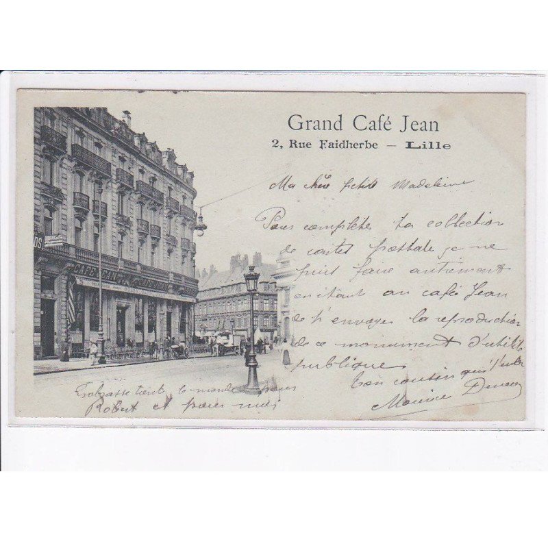 LILLE: grand café jean 2 rue faidherbe - très bon état