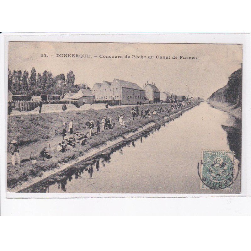 DUNKERQUE: concours de pêche au canal de furnes - très bon état