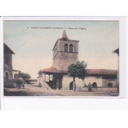 SAINT-LAURENT-D'OINGT: place de l'église - très bon état
