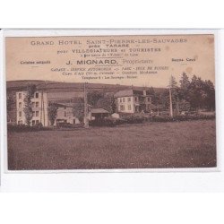 SAINT-PIERRE-les-SAUVAGES: grand hôtel, près tarare - très bon état