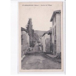 SAINT-APPOLINAIRE: entrée du village - très bon état