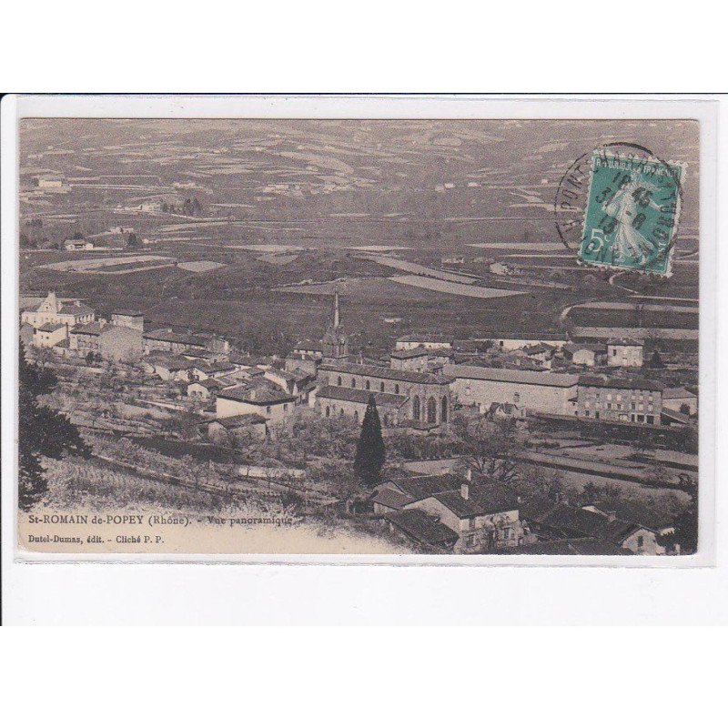 SAINT-ROMAIN-de-POPEY: vue panoramique - très bon état