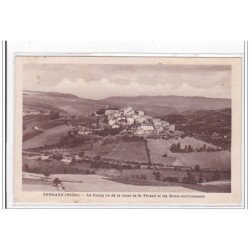 TERNAND : le bourg vu de la route de st-verand et les monts environnants - tres bon etat