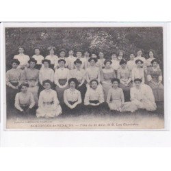 SAINT-GEORGES-de-RENEINS: fête du 21 août 1910, les choristes - très bon état
