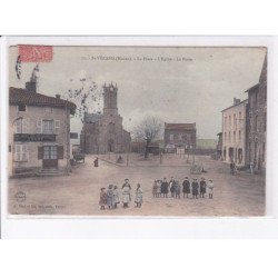 SAINT-VERAND: la place, l'église, la poste - état