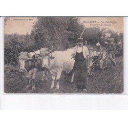 SAINT-LAGER: les vendanges, transport du raisin - état