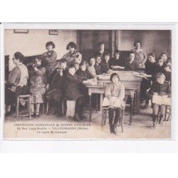 VILLEURBANNE: institution municipale de jeunes aveugles, la leçon de musique - état