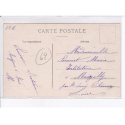 THIZY: vue générale prise de la route du bourg de thizy - très bon état