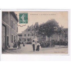 PUSIGNAN: la place et le château - très bon état