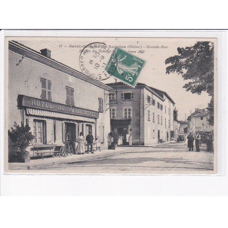SAINT-GEORGES-de-RENEINS: grande-rue, hôtel de paris morel - très bon état