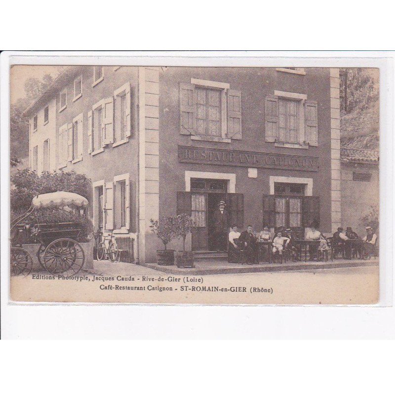 SAINT-ROMAIN-en-GIER: café-restaurant catignon - état