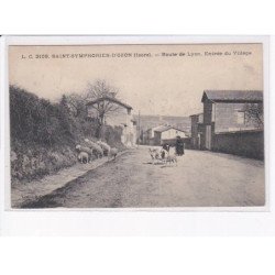 SAINT-SYMPHORIEN-D'OZON: route de lyon, entrée du village - très bon état