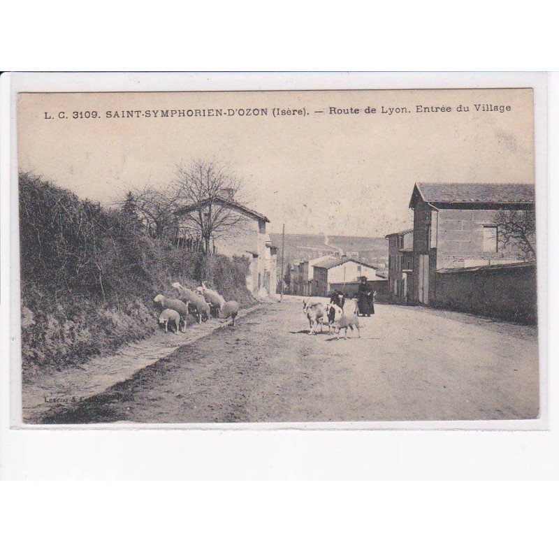 SAINT-SYMPHORIEN-D'OZON: route de lyon, entrée du village - très bon état
