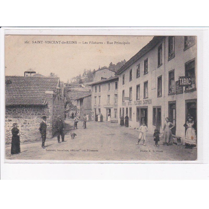 SAINT-VINCENT-de-REINS: les filatures, rue principale - très bon état