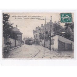 SAINT-SYMPHORIEN-sur-COISE: arrivée du tramway et l'hôtel du sud - très bon état