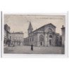 LA FOUILLOUSE : l'eglise et la place de l'eglise - tres bon etat