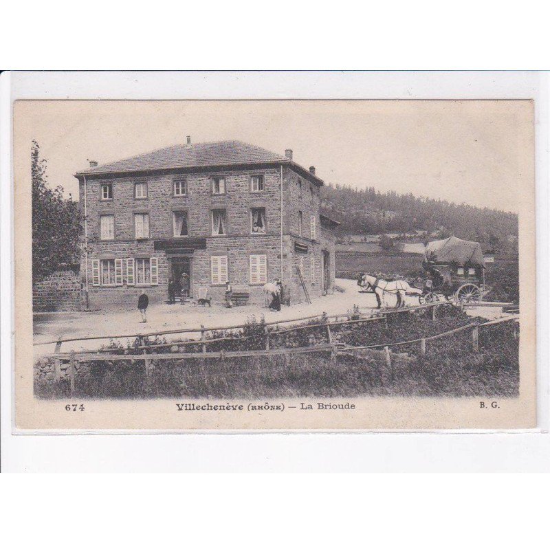 VILLECHENEVE: la brioude, diligence - très bon état