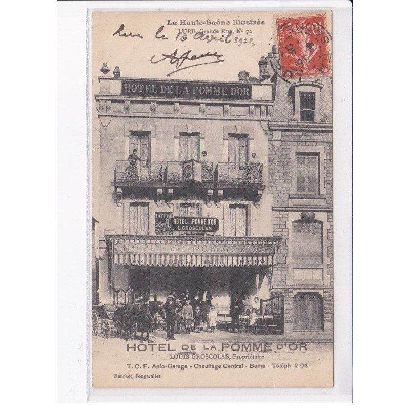 LURE: grande rue n°72, hôtel de la pomme d'or - très bon état