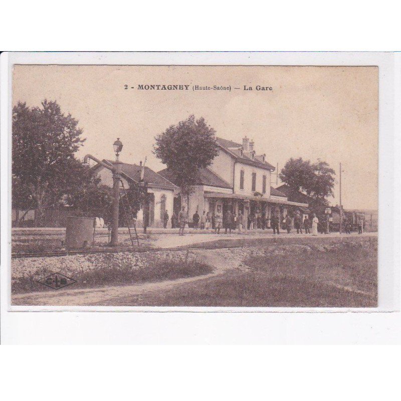 MONTAGNEY: la gare - très bon état