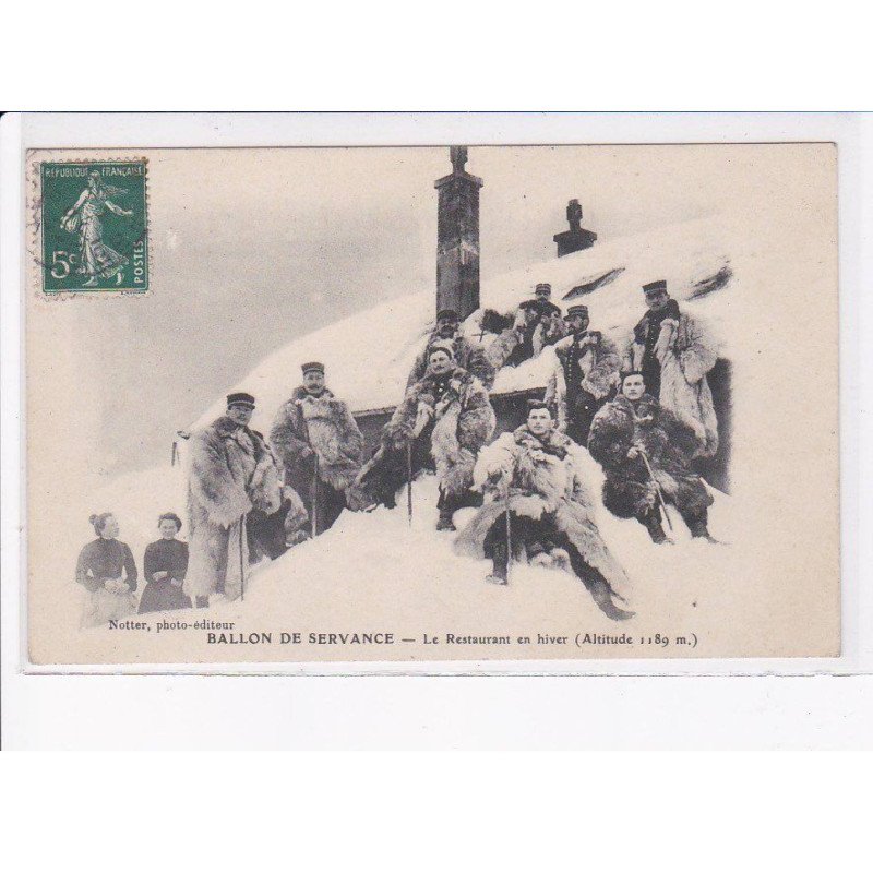 SEVRANCE: ballon de sevrance, le restaurant en hiver - très bon état
