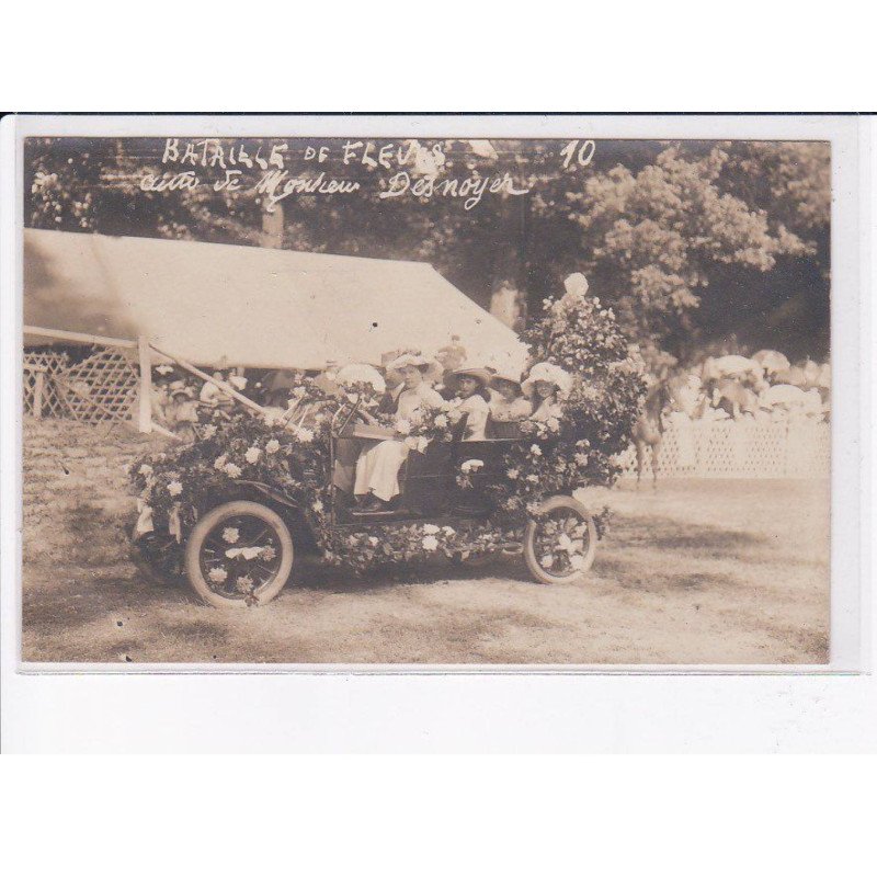 CHALON-sur-SAONE: bataille de fleurs, voiture fleuri - très bon état