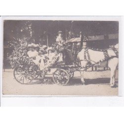 CHALON-sur-SAONE: bataille de fleurs 1912, cavalcade - très bon état