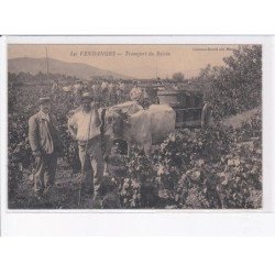 SAONE ET LOIRE: les vendanges, transport du raisin - très bon état