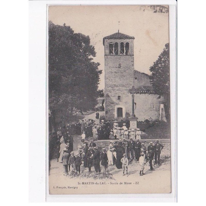 SAINT-MARTIN-du-LAC: sortie de messe - très bon état