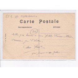 TOURNUS: pont sur la saône et tram, ponto sur la rivero "saône" kaj tramveturilo, esperanto - très bon état