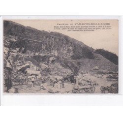 SAINT-MARTIN-BELLE-ROCHE: carrières, situées dans les flancs d'une falaise jurassique - très bon état