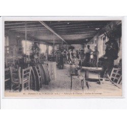PERRECY-les-FORGES: fabrique de chaises, atelier de montage - très bon état