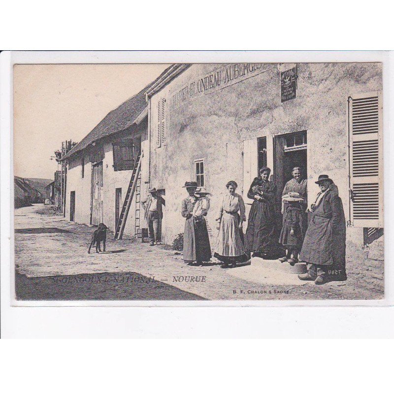 SAINT-GENOUX-le-NATIONAL - NOURUE: scène de village - très bon état