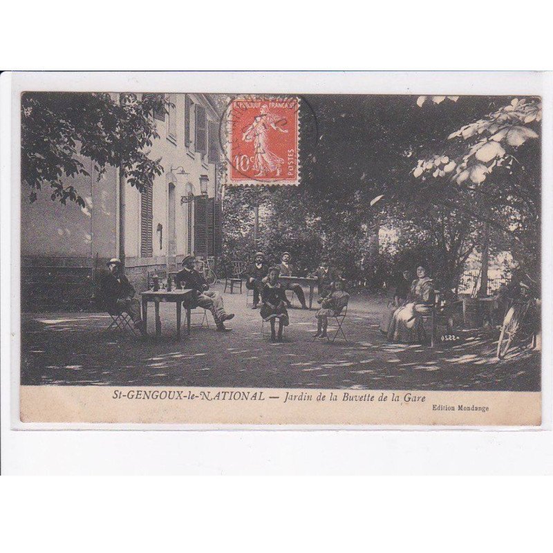 SAINT-GENOUX-le-NATIONAL: jardin de la buvette de la gare - état