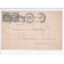 TOULON-sur-ARROUX: pont emporté par les eaux lors de l'orage du 6 juillet 1900 - très bon état