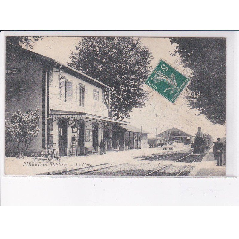 PIERRE-en-BRESSE: la gare - état