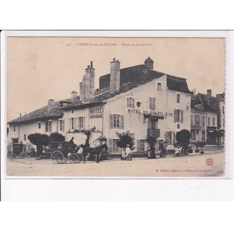 VERDUN-sur-le-DOUBS: hôtel du soleil-d'or - très bon état