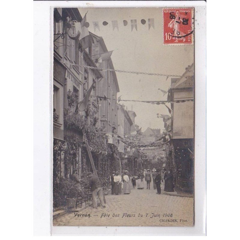 VERNON: fête des fleurs du 7 juin 1908 - très bon état