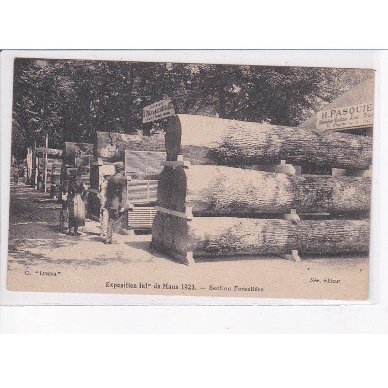 LE MANS: exposition intérieur du mans 1923, section forestière - très bon état