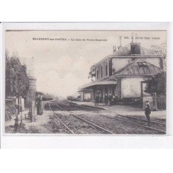 BEAUMONT-sur-SARTHE: la gare de vivoin-beaumont - très bon état