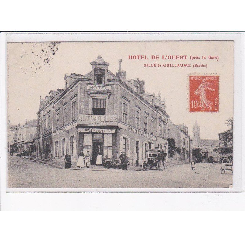 SILLE-le-GUILLAUME: hôtel de l'ouest, près de la gare - très bon état