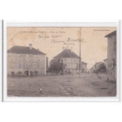 DOMPIERRE-les-ORMES : place de l'eglise - tres bon etat