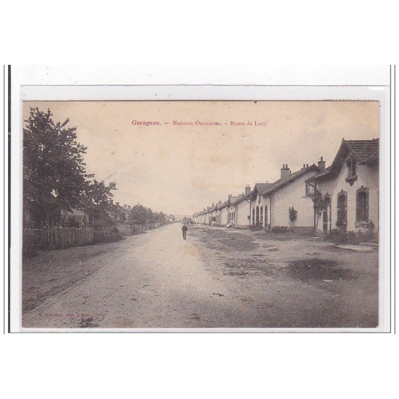 GUEUGNON : maison ouvrieres, route de luzy - tres bon etat