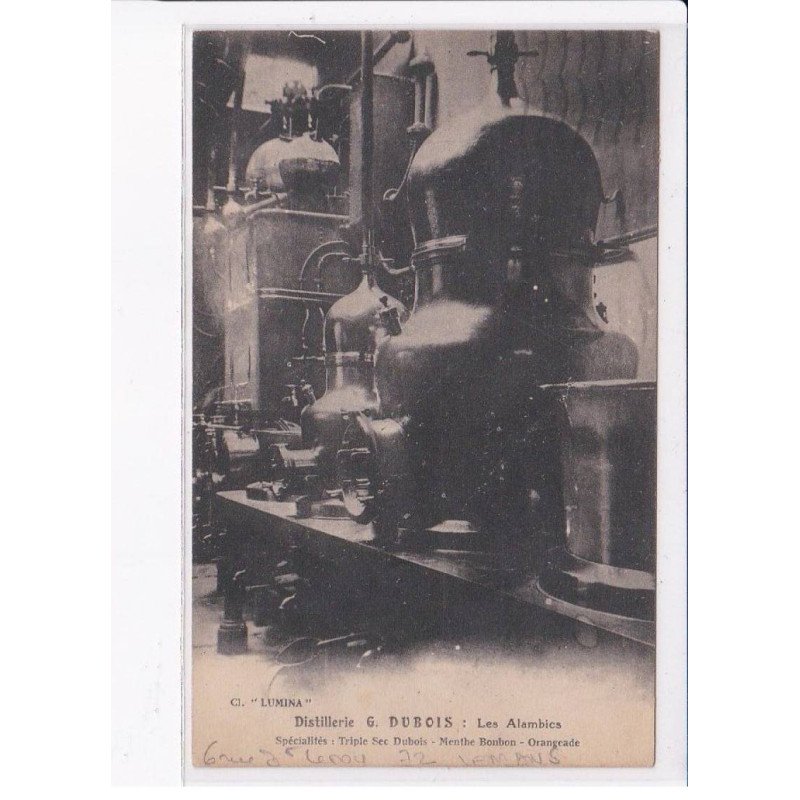 LE MANS: distillerie G. Dubois, les alambics - très bon état
