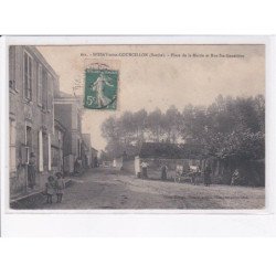 DISSAY-SOUS-COURCILLON: place de la mairie et rue sainte-geneviève - état